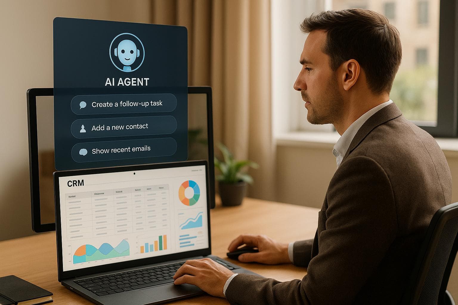 how can businesses integrate ai agents with their existing crm systems?